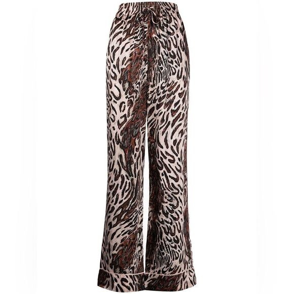 Jonathan Simkhai Wide Leg Animal Print Pants - Picture 1 of 3